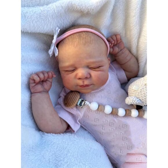 🆕18inch Realistic Cloth Body Twin Baby Dolls Sleeping Newborn Baby Doll Girls - Picture 5 of 9